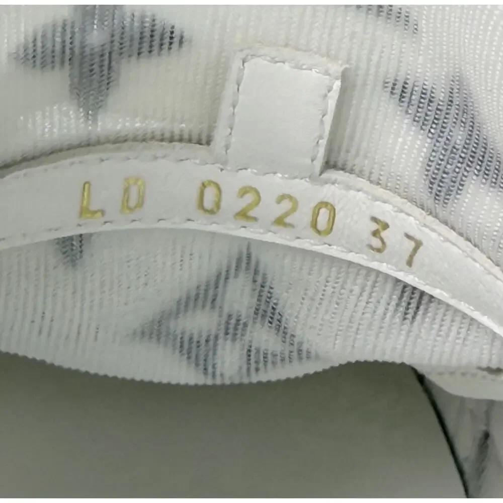 Louis Vuitton Stellar Monogram Mesh Low Top Sneakers White Size EU 37 US 7 Auth